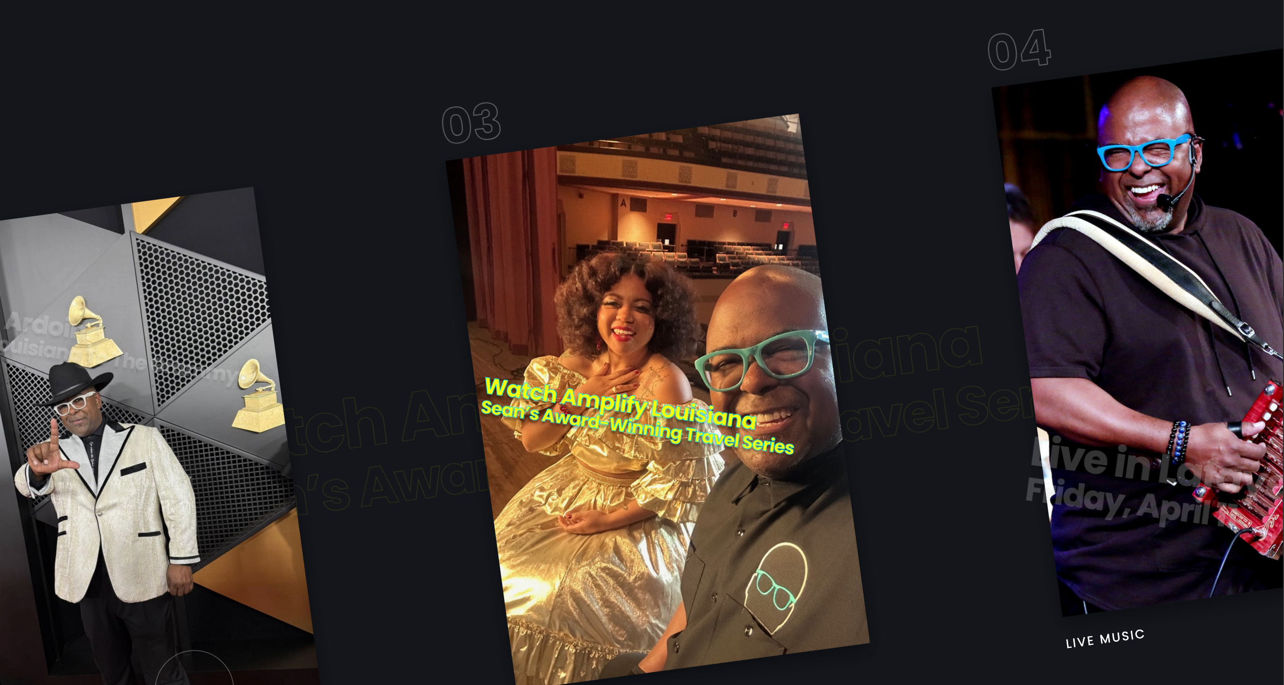 A screenshot of Sean Ardoin's website